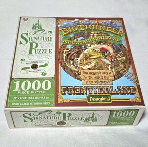 Disney Parks Signature 1000 Pc Puzzle Big Thunder Mountain Railroad New Rare